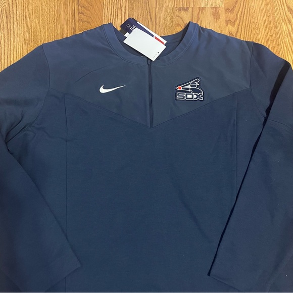 NWT NIKE CHICAGO WHITE SOX MENS NAVY BLUE GAMETIME PULLOVER JACKET, 3XL - Picture 2 of 4